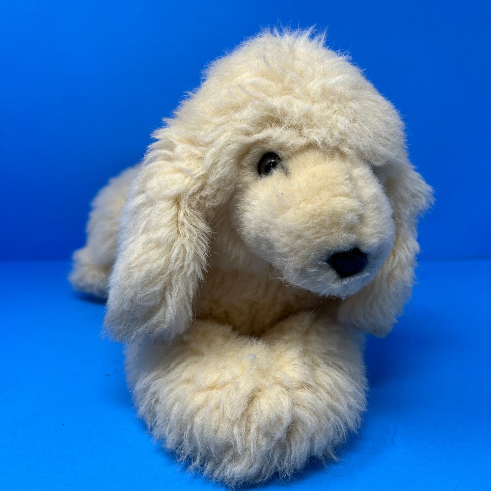 Applause Avanti Golden Retriever Plush 14 Inch Cream Stuffed Dog 1986 Vintage